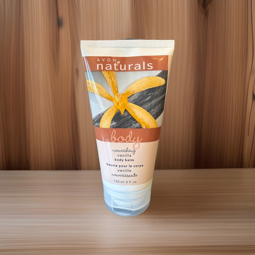 Avon naturals "nourishing vanilla" body balm 5 fl oz. *2007‎